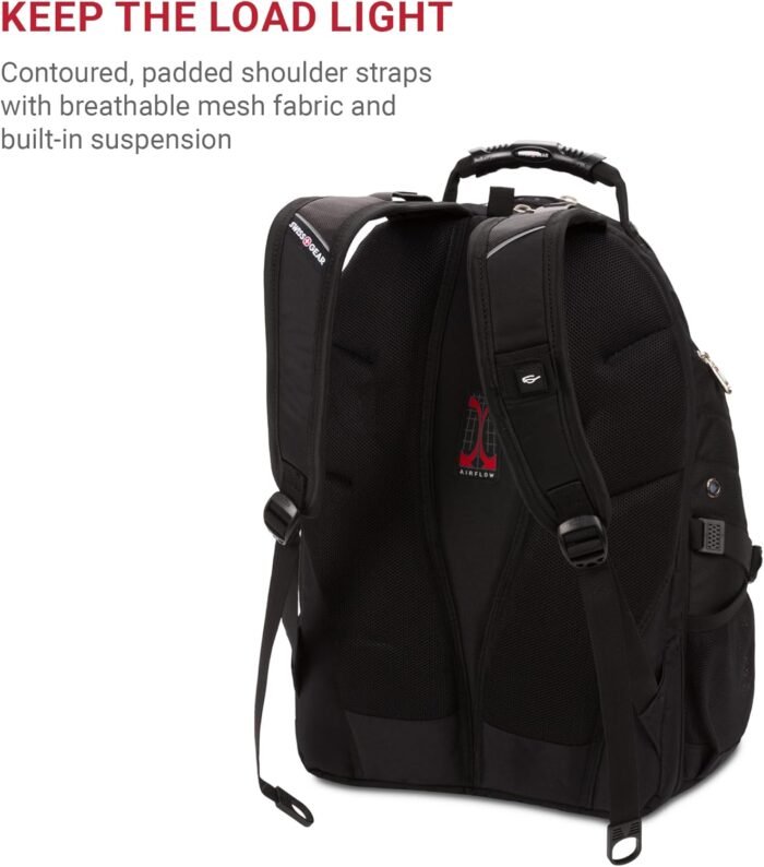 SwissGear 1900 Scansmart TSA 17 Laptop Backpack, Black, 19-Inch - Image 5