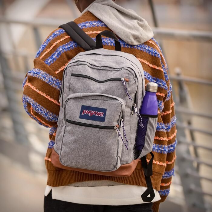 JanSport Cool Backpack, with 15-inch Laptop Sleeve - Large Computer Bag Rucksack with 2 Compartments, Ergonomic Straps, Black - Image 4